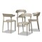 Baxton Studio Gould Modern Transtional Beige Plastic Dining Chair Set , PK4 193-4PC-12026-ZORO - alternate 6